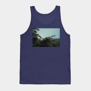 raindrops on coniferous bush Tank Top